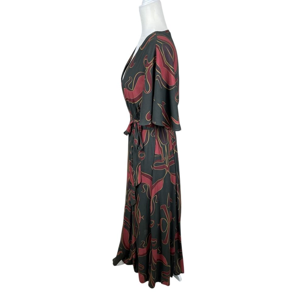 Free People Sweet Escape Floral Maxi Wrap Dress Boho Festival Size XS - Picture 7 of 16